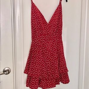 Red Polka Dot Romper